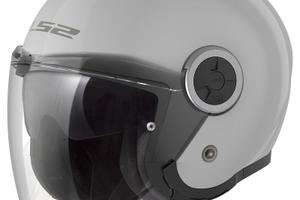 CASCO JET DOPPIA VISIERA CLASSY SOLID PEARL GREY