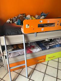 Letto doppio per fratelli o gemelli dai 3 anni