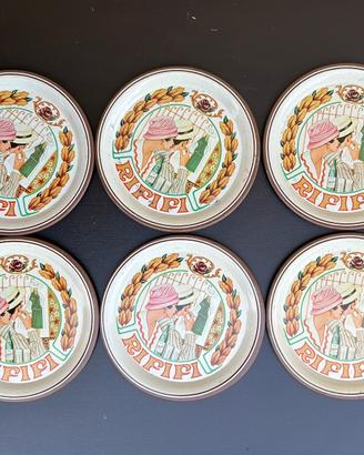 6 Sottobicchieri Vintage - Idriz Acquaviva