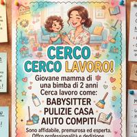 Pulizie, baby sitter e dopo scuola