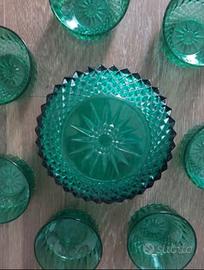 Servizio Macedonia in vetro lavorato