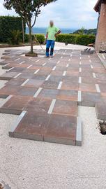 Betonelle Masegno Fiammato + Listone Artico
