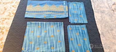 🛏️ Completo lenzuola matrimoniale azzurro elegant