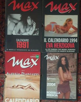 Lotto 4 calendari Herzigova Marcuzzi Brescia