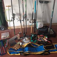 canne e attrezzatura da pesca 