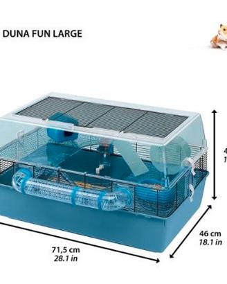 Gabbia Criceto Ferplast Duna Fun Large usata