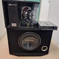 Impianto audio auto Pioneer + ampli Hifonics