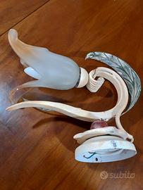 Lampada applique in ferro battuto