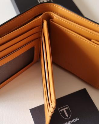 Portafoglio Uomo Vera Pelle Blocco RFID