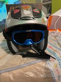 Casco da sci per bambini dell’alpina.