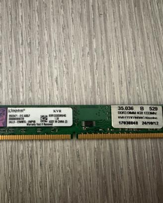 RAM DDR3 4GB Kingston