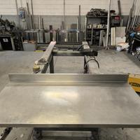 piano in acciaio per ristorazione 150,5x70 h 4