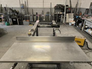 piano in acciaio per ristorazione 150,5x70 h 4