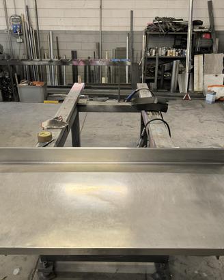 piano in acciaio per ristorazione 150,5x70 h 4