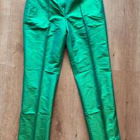 Pantaloni seta verde smeraldo Intrend tg. M 42