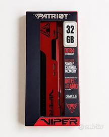 RAM 32GB DDR4 3200MHz CL18 Patriot Viper Elite II