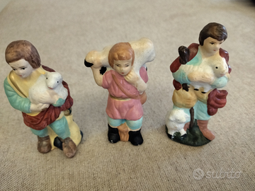 3 pastorelli ceramica x presepe