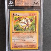 Mankey 1st Edition Jungle - BGS 7.5 Near Mint+ (IT