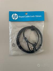 HP keyed cable lock 10mm - Lucchetto sicurezza pc