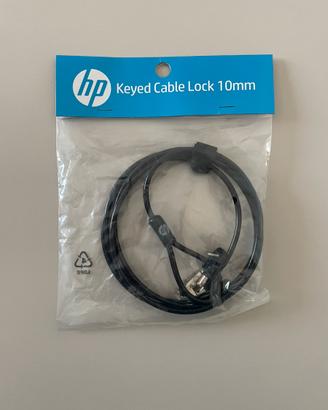HP keyed cable lock 10mm - Lucchetto sicurezza pc