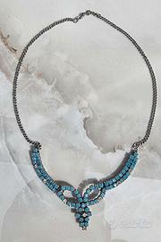 Collana Vintage Blu Reale