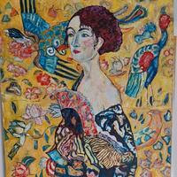 Quadro Olio e Tempera replica Klimt
