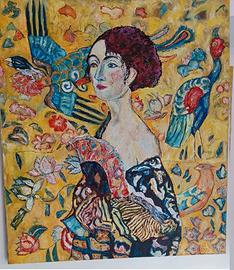 Quadro Olio e Tempera replica Klimt