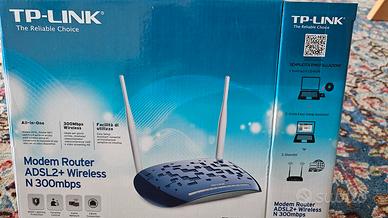 TP-LINK MODEM ROUTER ADSL2 + WIRELESS N 300mbps