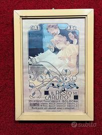 litografia vecchia manifatt Il Resto del Carlino