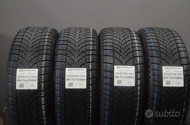 4 Pneumatici 225/55 R18 Dunlop Sp Sport Winter 4 D