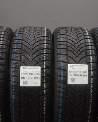 4 Pneumatici 225/55 R18 Dunlop Sp Sport Winter 4 D