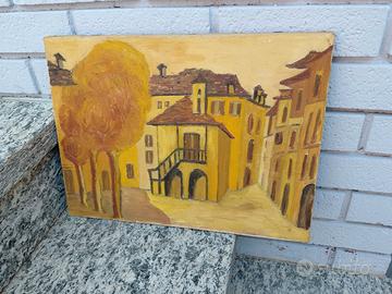 Dipinto Piazza Orta San Giulio (NO)