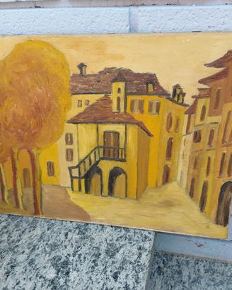 Dipinto Piazza Orta San Giulio (NO)