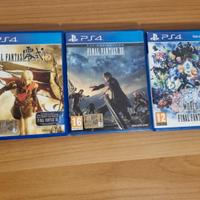 3 Final Fantasy per PS4 (15 / Type -0 / World of)