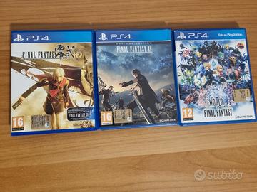 3 Final Fantasy per PS4 (15 / Type -0 / World of)