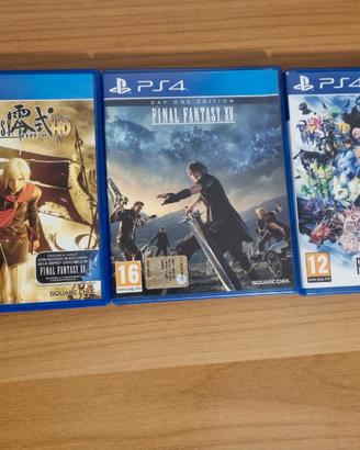 3 Final Fantasy per PS4 (15 / Type -0 / World of)