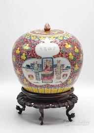 Potiche in Porcellana Decorata - Cina, XX Secolo