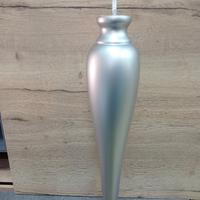 Gambe tornite in legno argentate