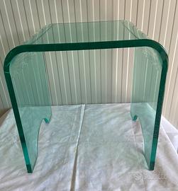 Sgabello in plexiglass Verde Trasparente
