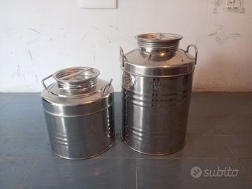 2 fusti in  acciaio inox