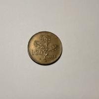 Moneta 20 lire Repubblica Italiana 1958