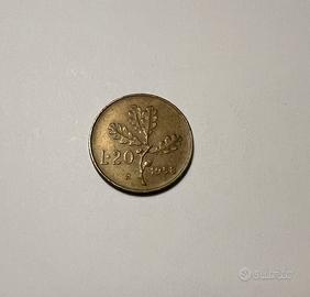 Moneta 20 lire Repubblica Italiana 1958