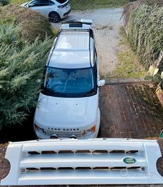 Mascherina Anteriore bianca Land Rover Discovery 3