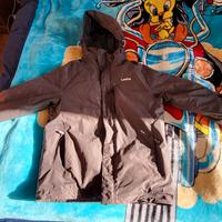 Giacca snowboard decathlon taglia S grigia