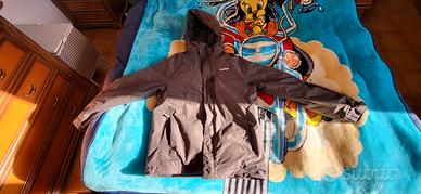 Giacca snowboard decathlon taglia S grigia