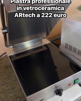 Piastra elettrica professionale in vetroceramica