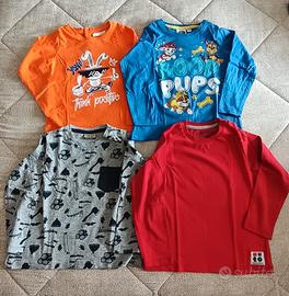 Set magliette maniche lunghe 