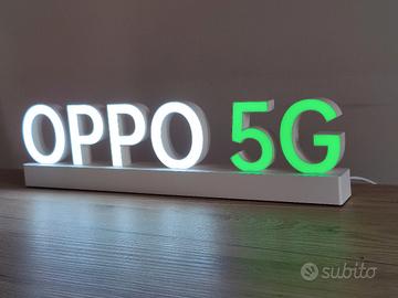 Lampada Insegna Luminosa OPPO 5G Nuova