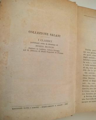 Omero Iliade trad Vincenzo Monti 1924