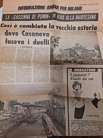 Ritaglio di giornale originale-1977-CassinaDePomm
